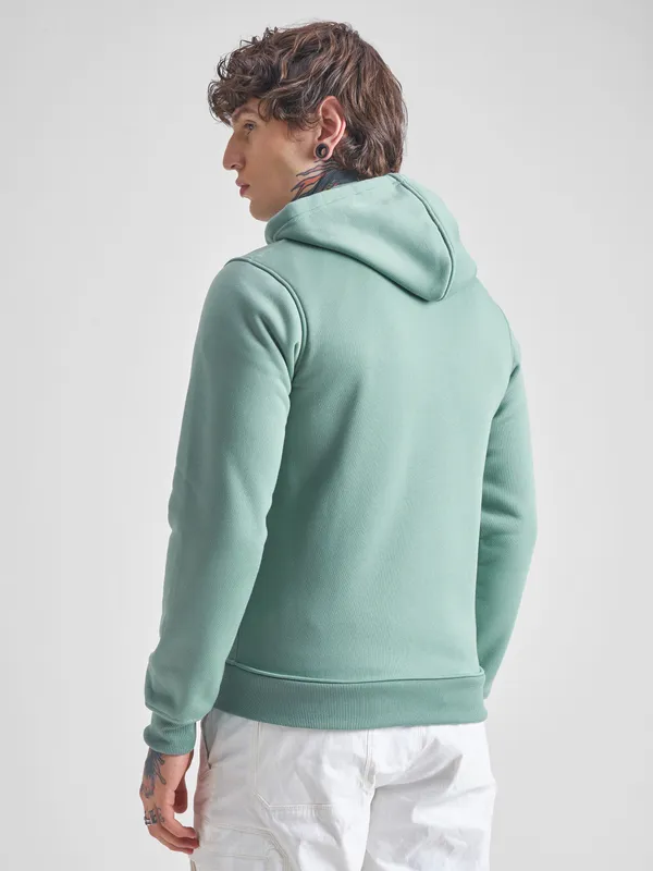 Highlander Men Blue Hooded Front-Open Sweatshirt