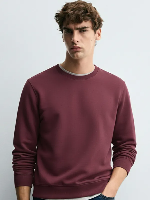 Men Solid Sweatshirt