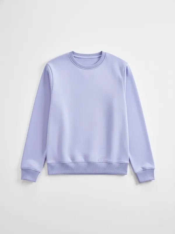 Highlander Men Lavender Round Neck Pullover Sweatshirt