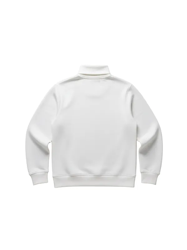 Highlander Men White Turtle Neck Pullover Sweatshirt