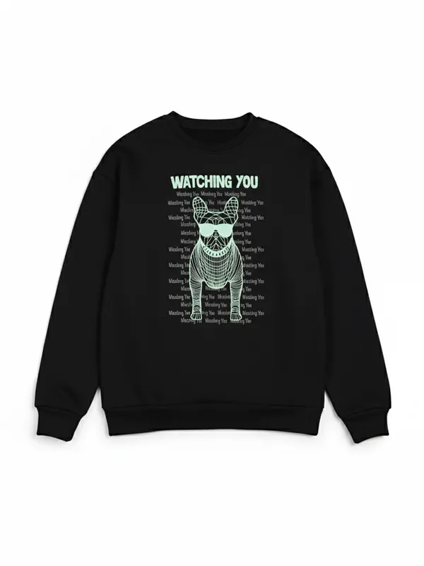 Highlander Men Black Round Neck Pullover Sweatshirt