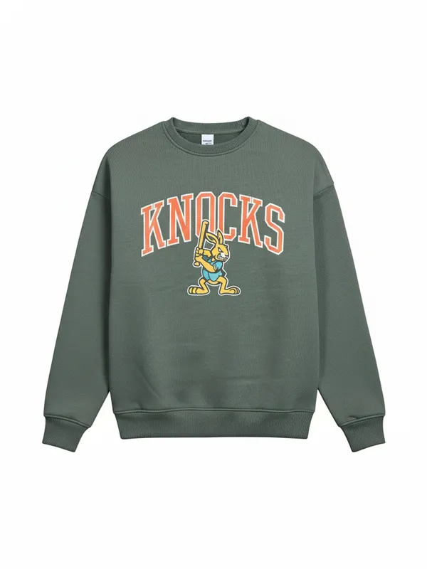 Highlander Men Green Round Neck Pullover Sweatshirt