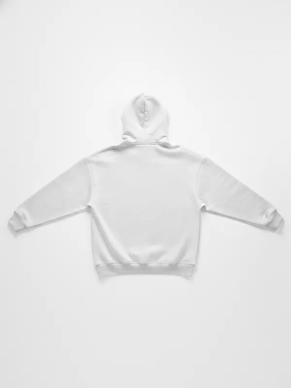 Highlander Men White Hooded Pullover Sweatshirt