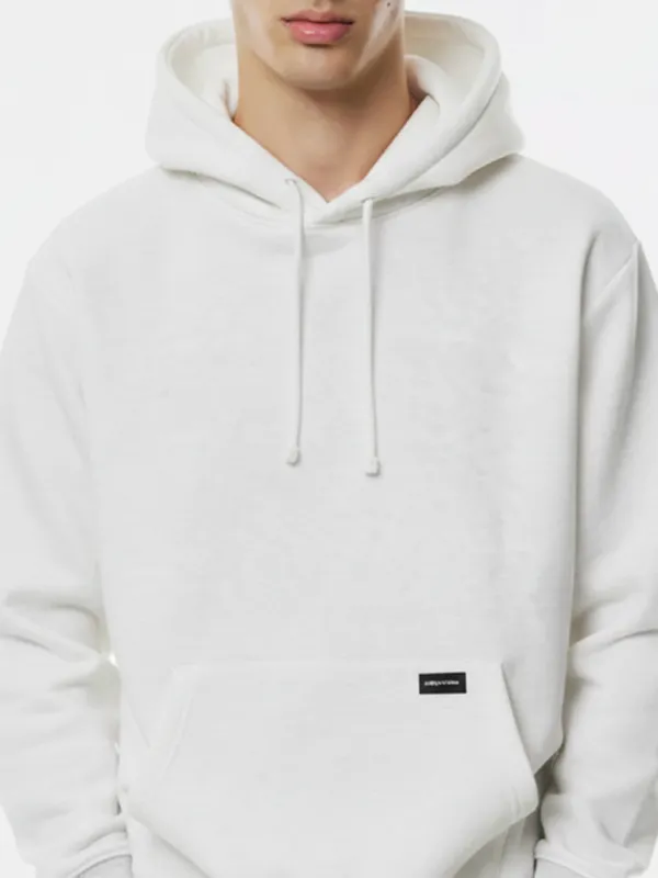 Highlander Men White Hooded Pullover Sweatshirt