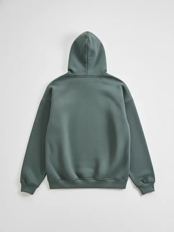 Highlander Men Green Hooded Pullover Sweatshirt