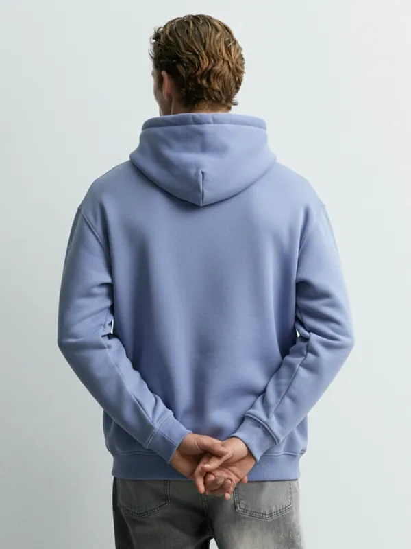 Highlander Men Purple Hooded Pullover Sweatshirt