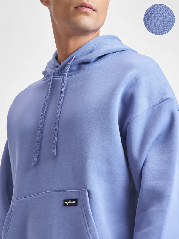 Highlander Men Purple Hooded Pullover Sweatshirt