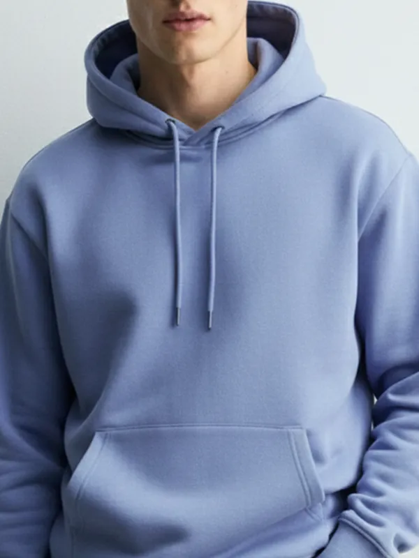 Highlander Men Purple Hooded Pullover Sweatshirt