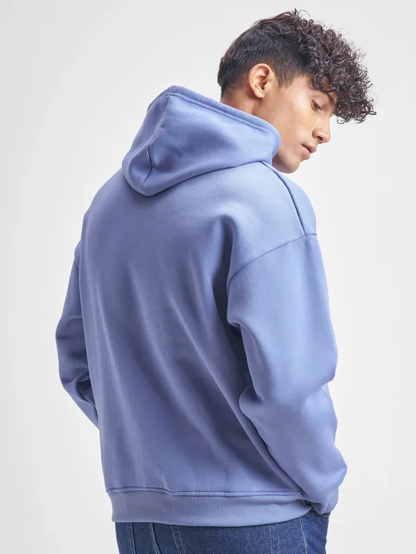 Highlander Men Purple Hooded Pullover Sweatshirt