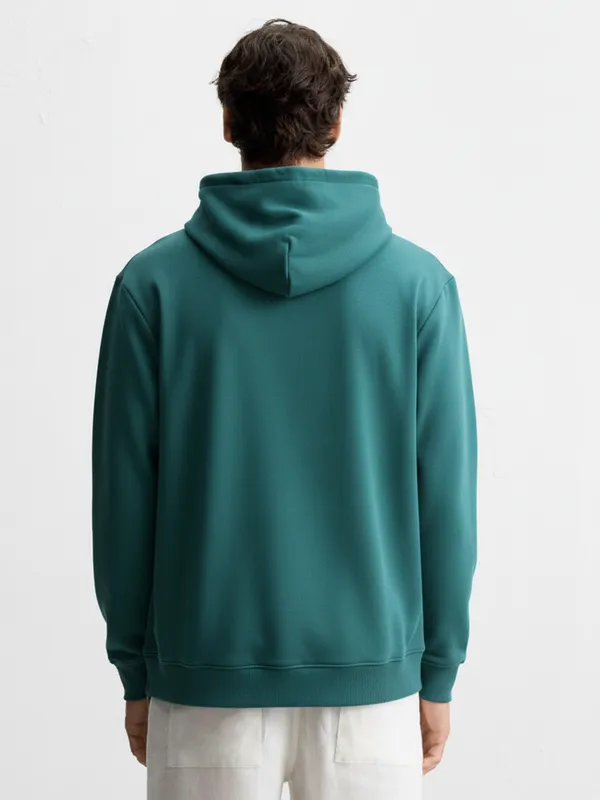 Highlander Men Teal Hooded Pullover Sweatshirt