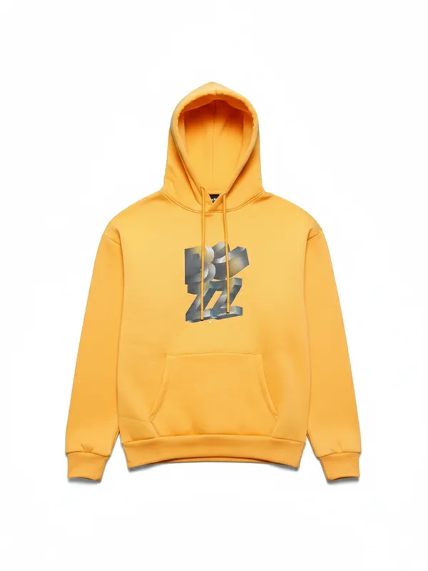 Highlander Men Yellow Hooded Pullover Sweatshirt