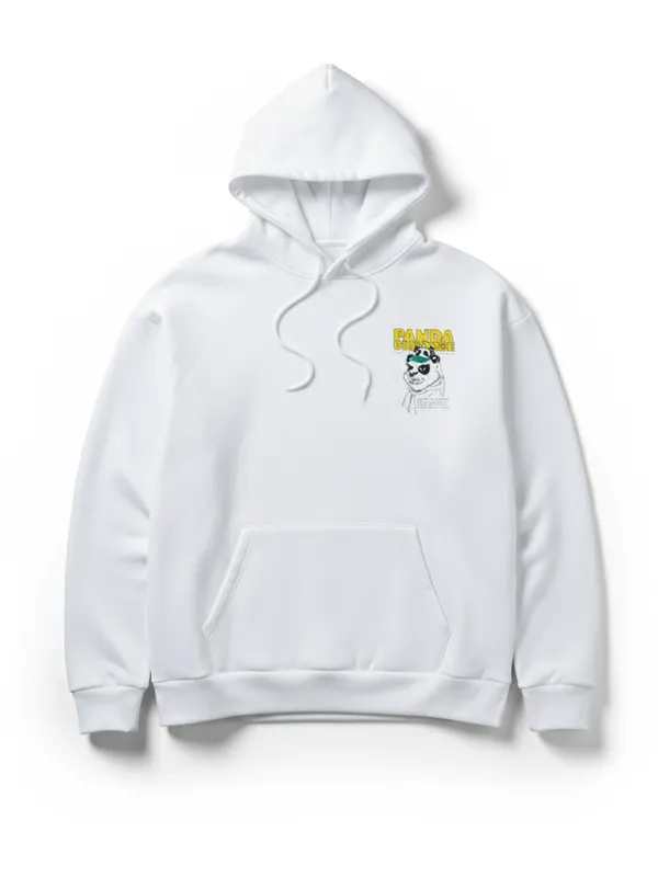 Highlander Men White Hooded Pullover Sweatshirt