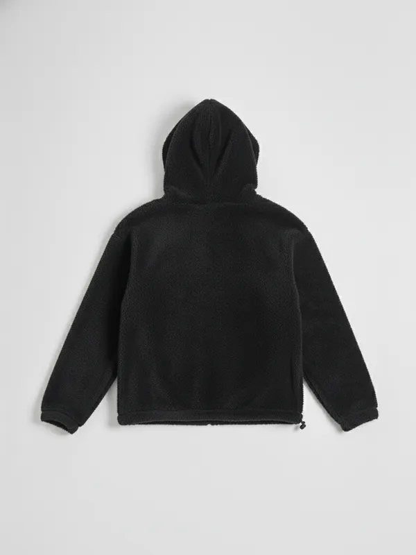 Highlander Men Black Hooded Pullover Sweatshirt