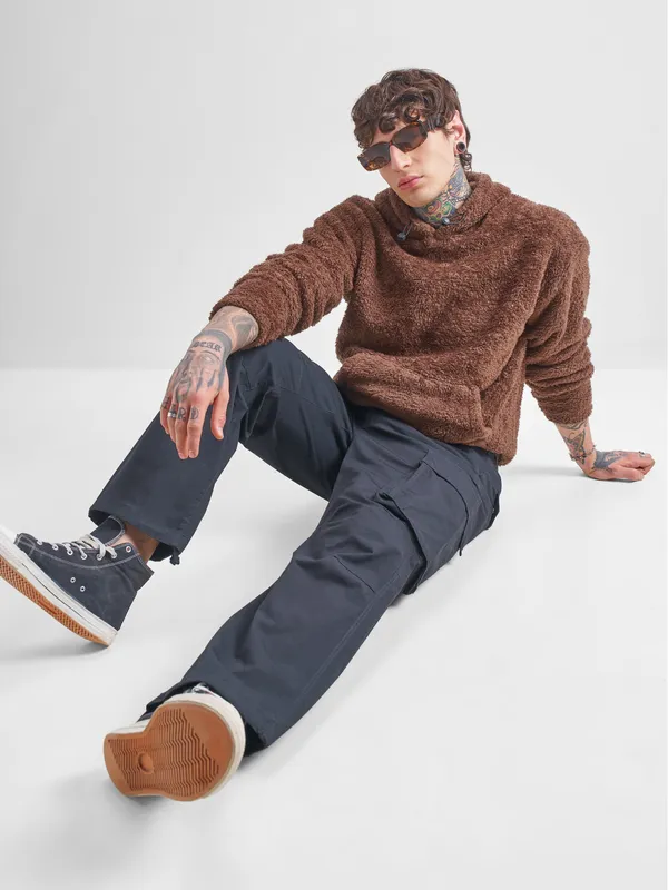 Men Solid Sweatshirt