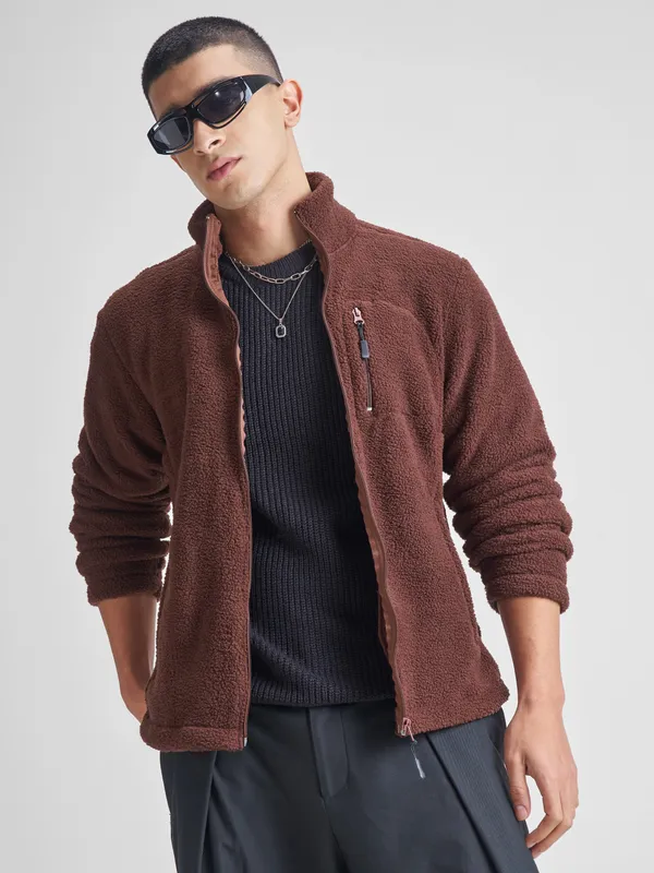 Men Solid Sweatshirt