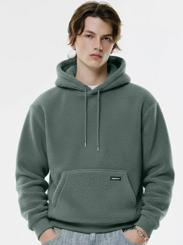 Highlander Men Green Hooded Pullover Sweatshirt