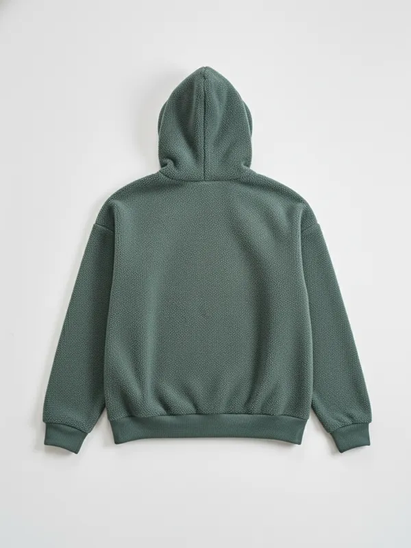 Highlander Men Green Hooded Pullover Sweatshirt