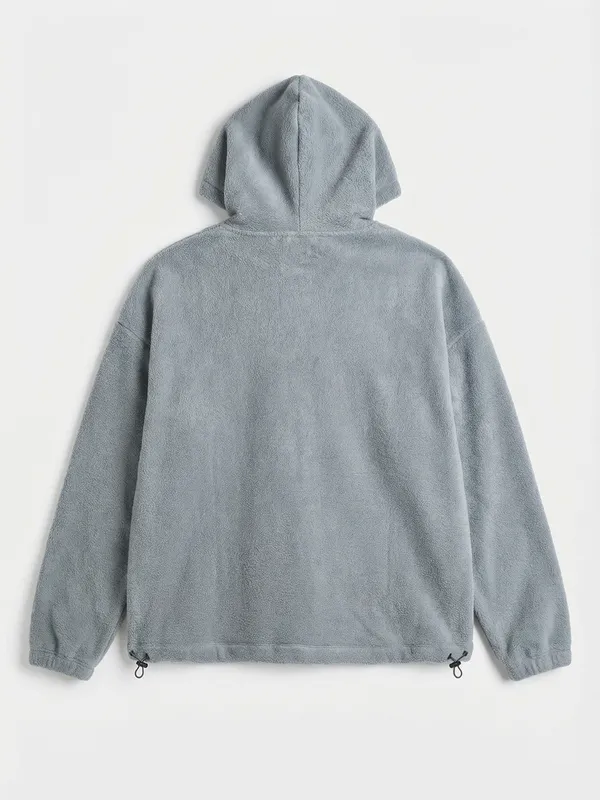 Highlander Men Grey Hooded Pullover Sweatshirt