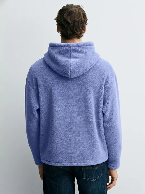 Highlander Men Purple Hooded Pullover Sweatshirt