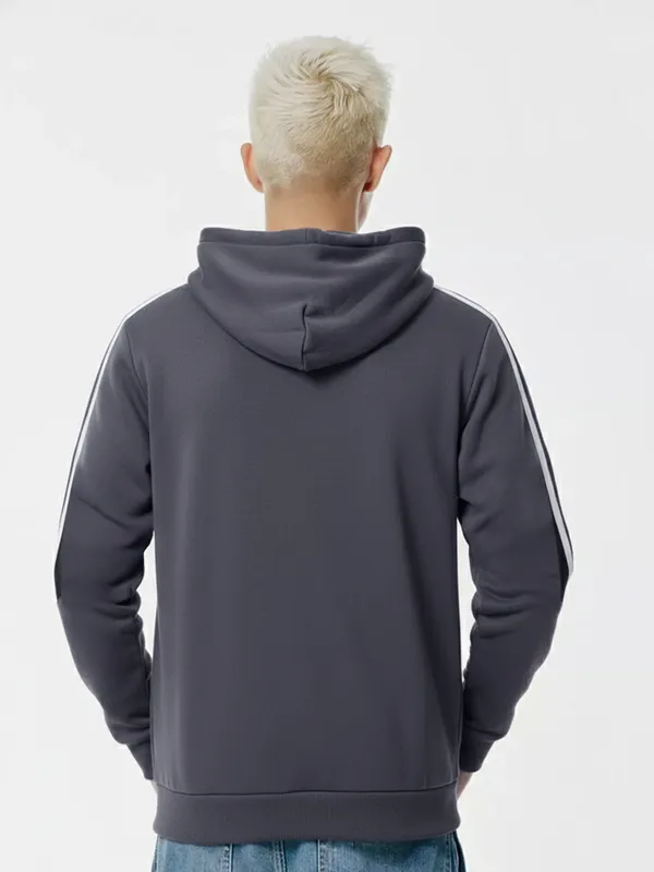 Highlander Men Blue Hooded Pullover Sweatshirt