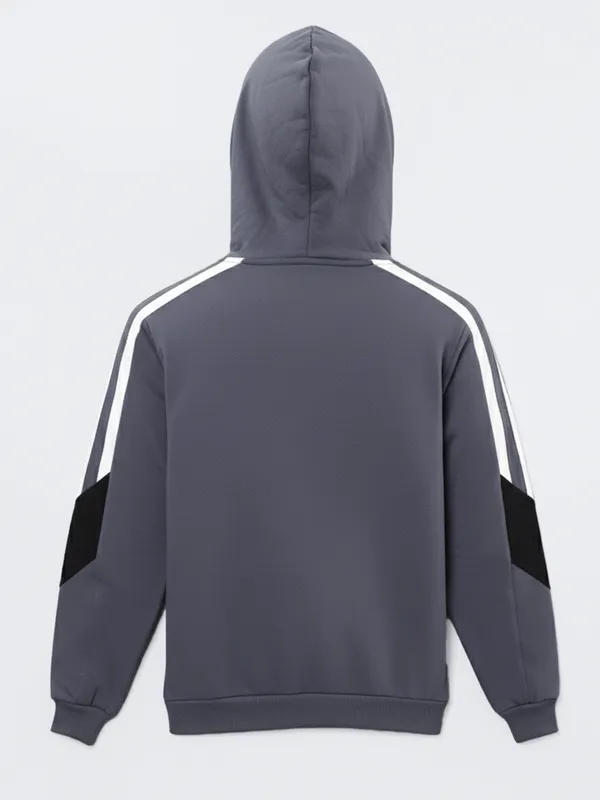 Highlander Men Blue Hooded Pullover Sweatshirt