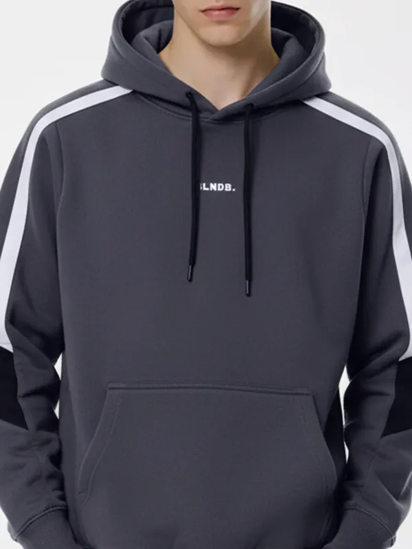 Highlander Men Blue Hooded Pullover Sweatshirt