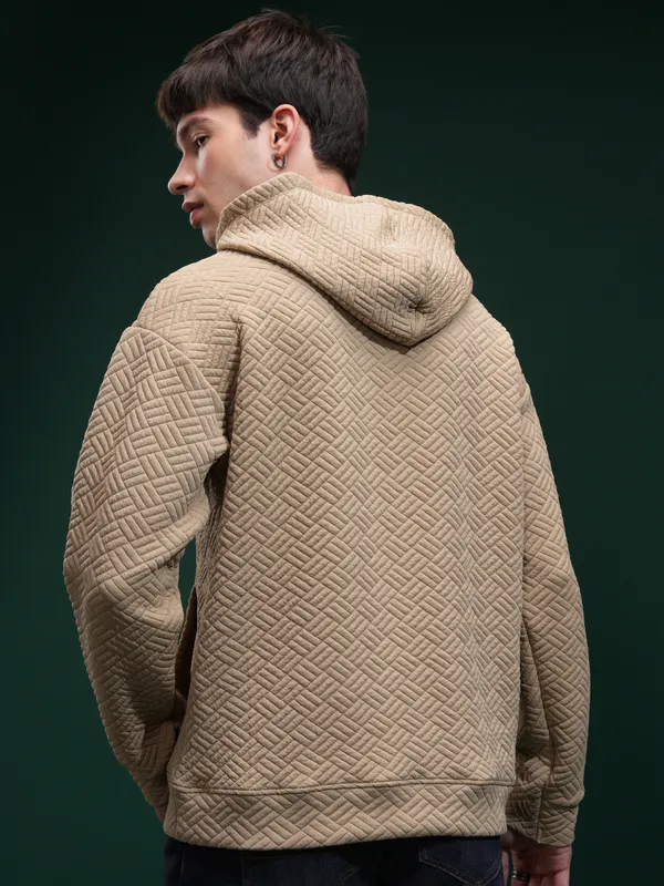 Highlander Men Brown Hood Sweatshirt