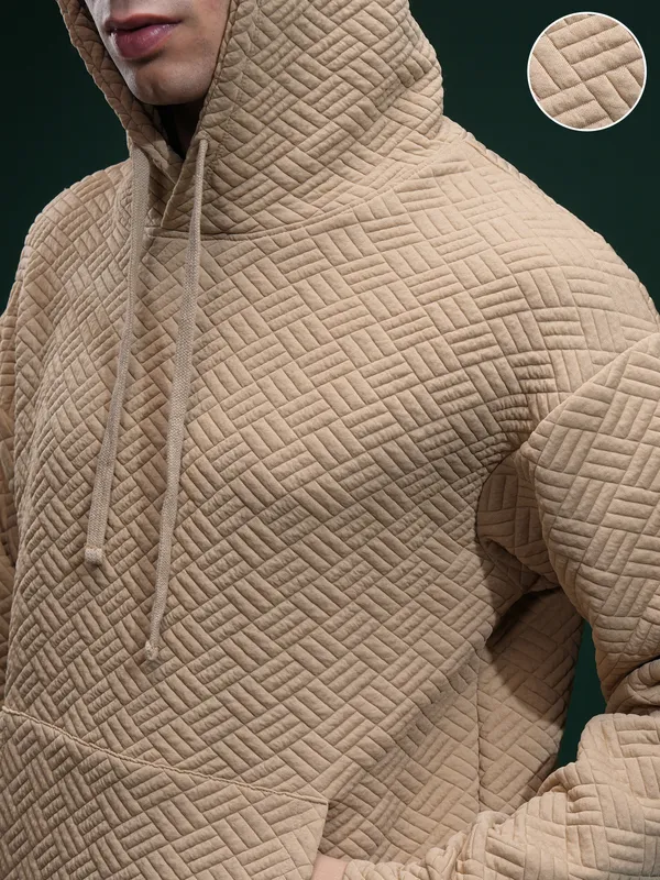 Highlander Men Brown Hood Sweatshirt