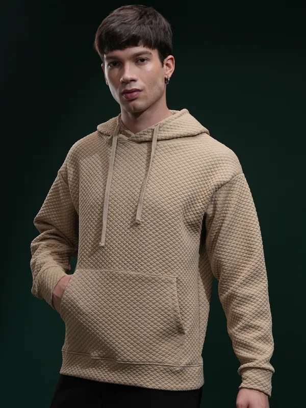 Highlander Men Brown Hood Sweatshirt