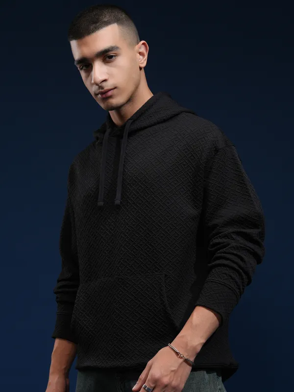 Highlander Men Black Hoodie Sweatshirt