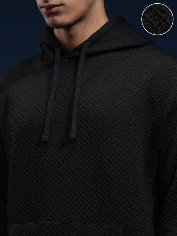 Highlander Men Black Hoodie Sweatshirt