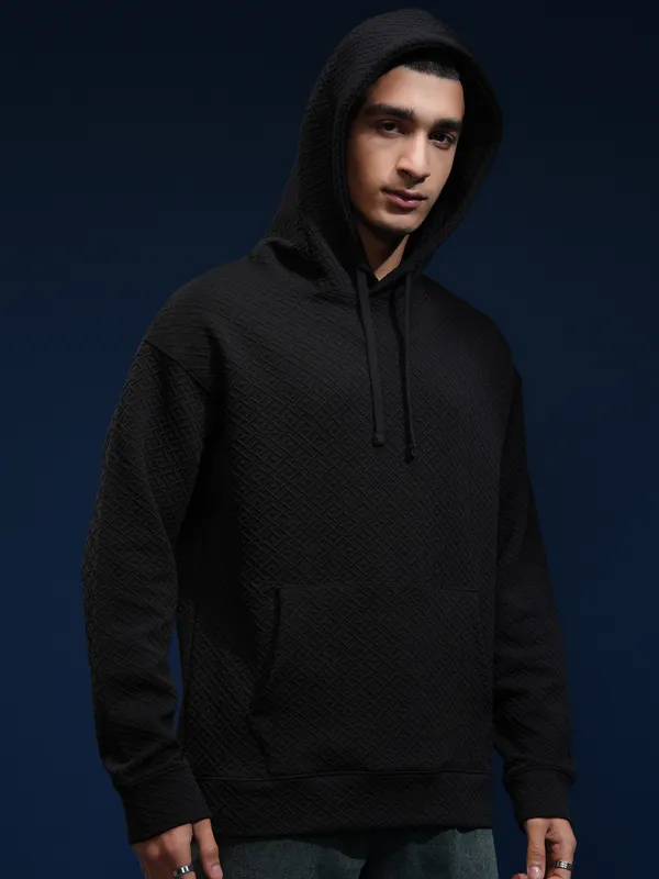 Highlander Men Black Hoodie Sweatshirt