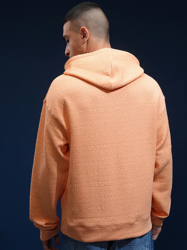 Highlander Men Peach Hoodie Sweatshirt