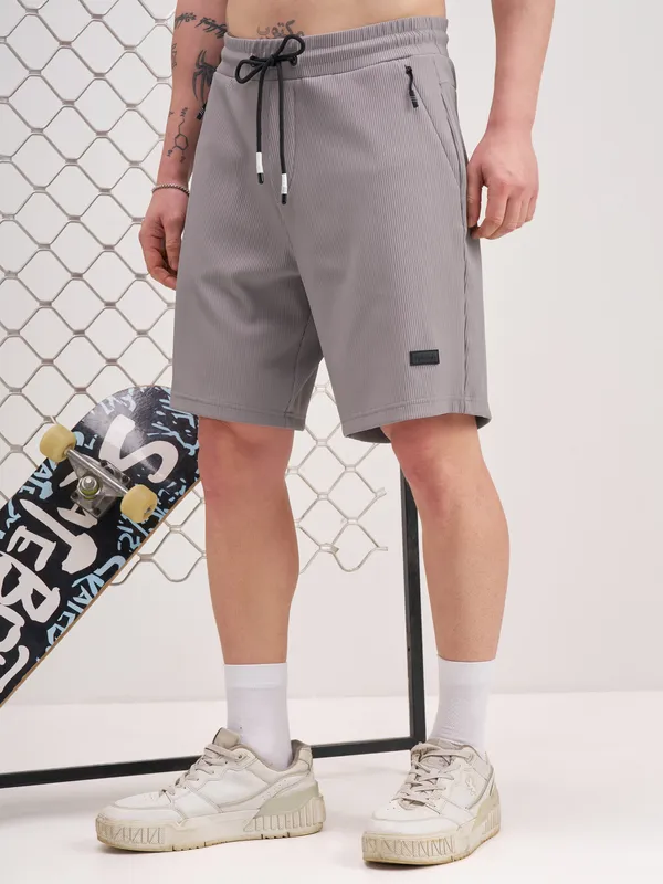 Highlander Men Grey Regular Fit Shorts