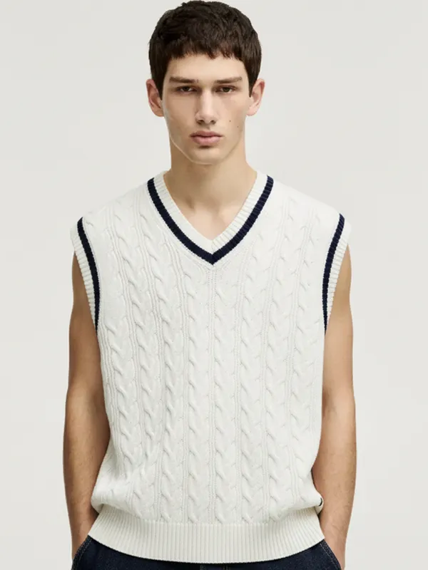 Men Cable Knit Sweater