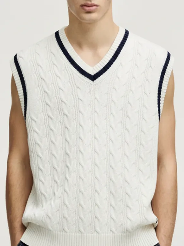 Men Cable Knit Sweater