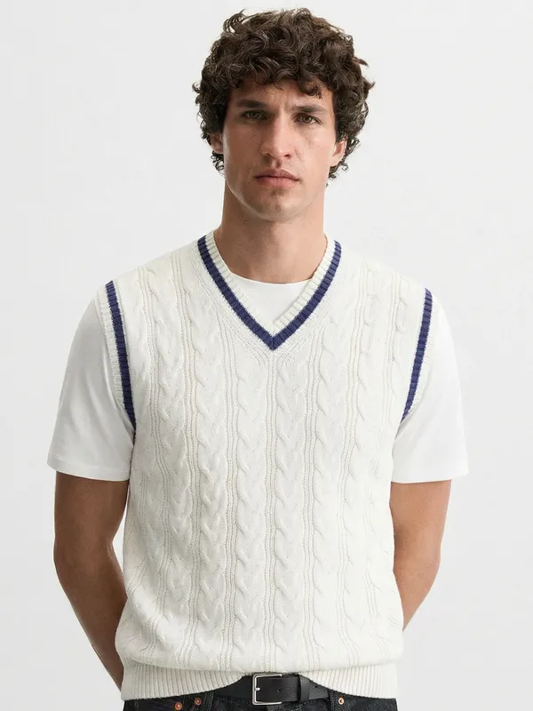 Men Cable Knit Sweater