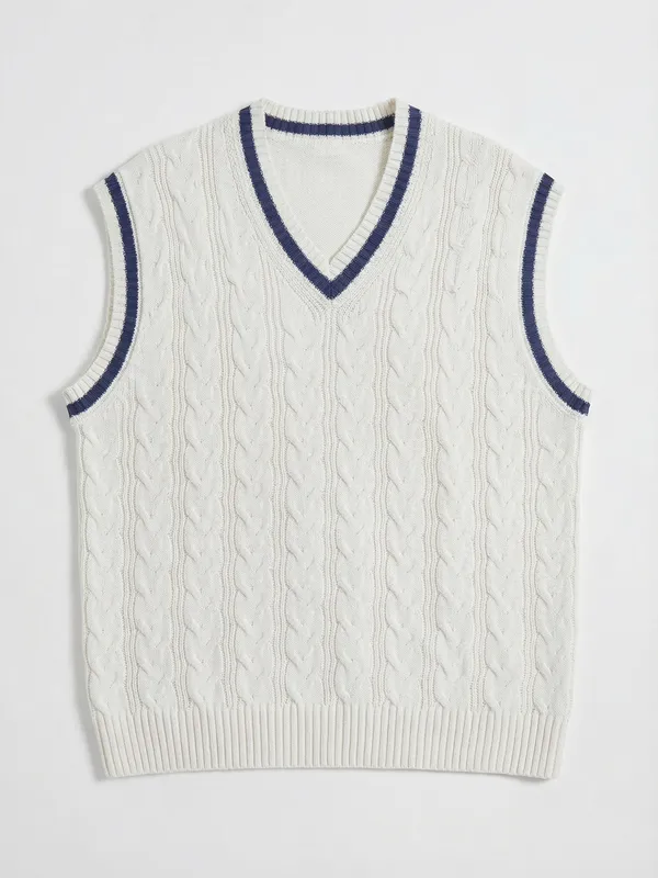 Men Cable Knit Sweater