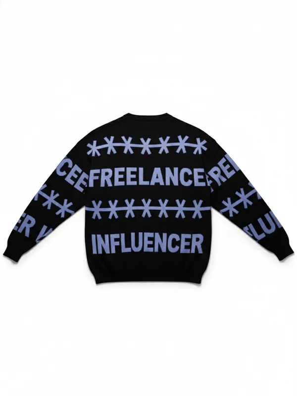 Highlander Men Black Round Neck Pullover Sweater