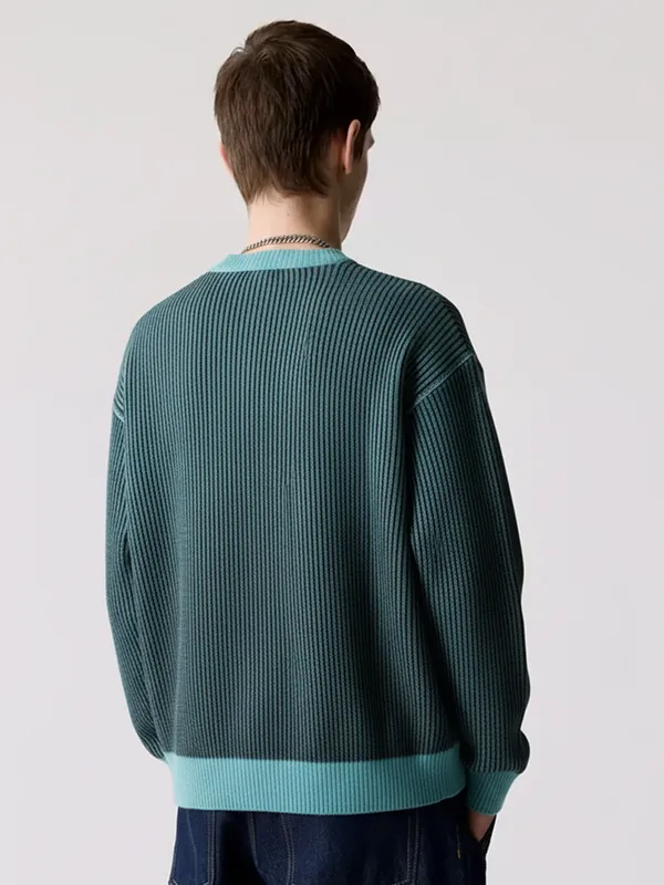 Highlander Men Charcoal Round Neck Pullover Sweater