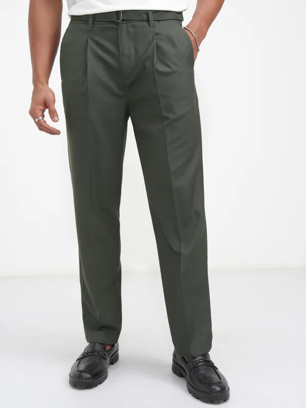 Men Regular Fit Korean Pants
