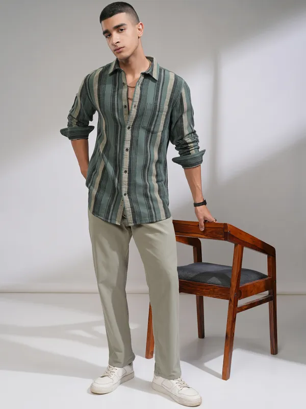 Men Relaxed Fit Casual Trouser