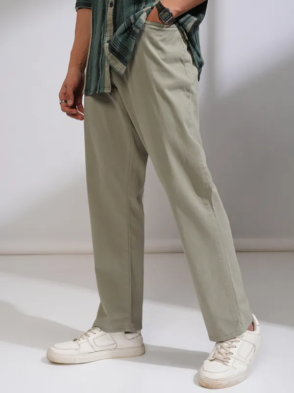 Men Relaxed Fit Casual Trouser