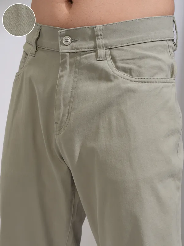 Men Relaxed Fit Casual Trouser