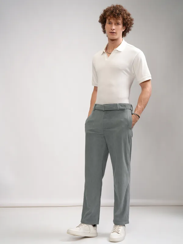 Men Relaxed Fit Korean Pants
