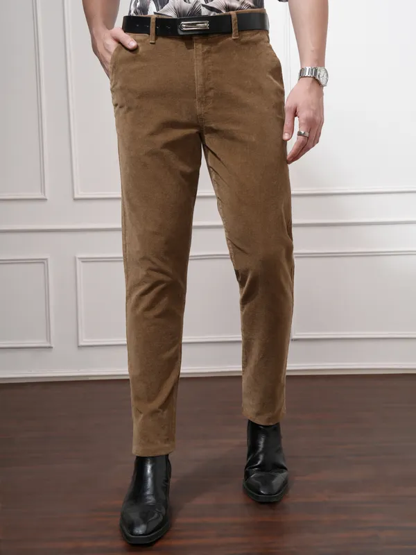 Men Slim Fit Casual Trouser