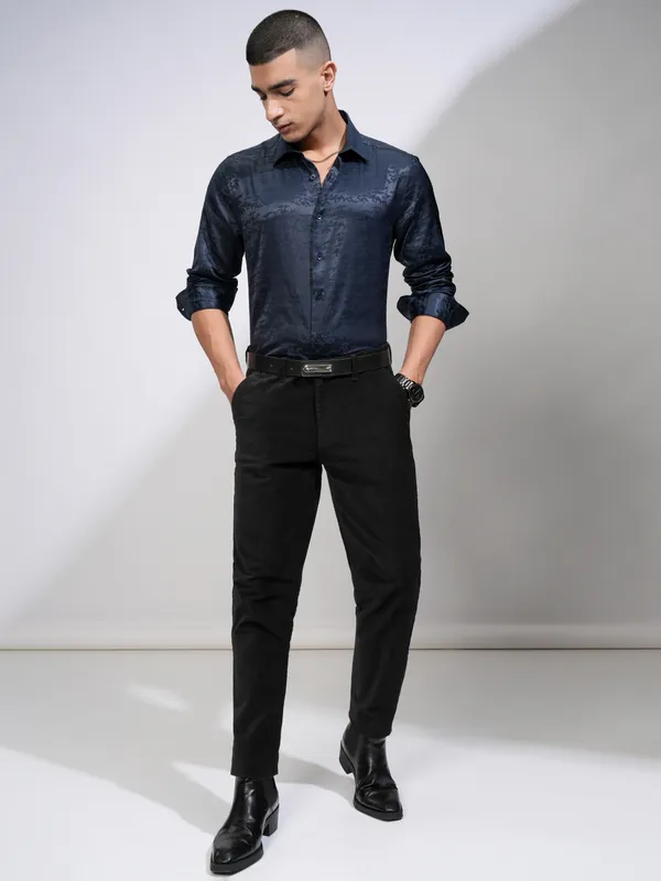 Men Slim Fit Casual Trouser