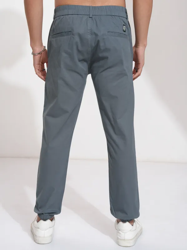 Highlander Men Blue Slim Fit Solid Joggers