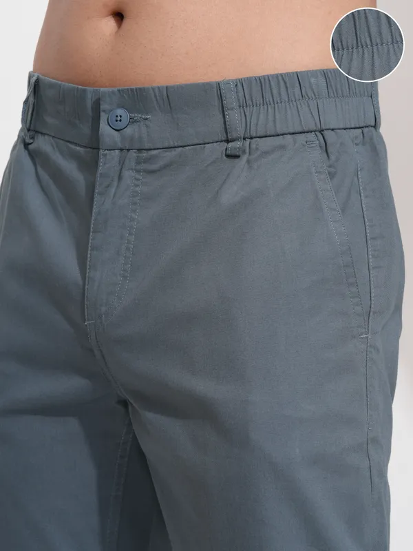 Highlander Men Blue Slim Fit Solid Joggers