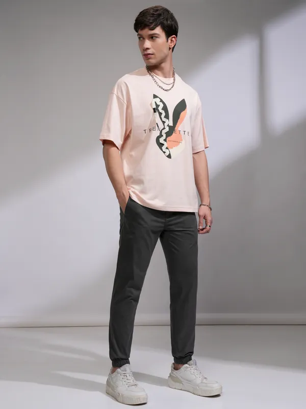 Highlander Men Black Slim Fit Solid Joggers